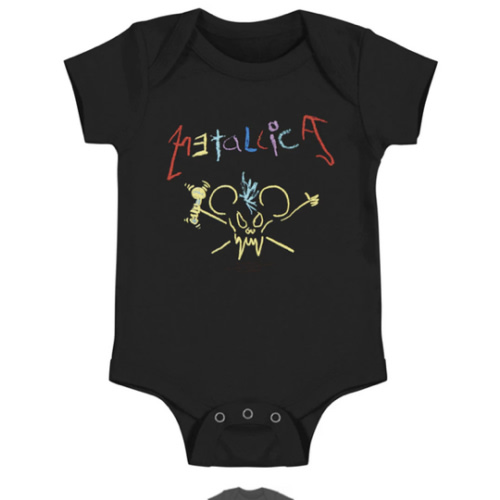 Metallica Crayon Mouse Scary Guy Bodysuit 62365 | Rockabilia Merch Store