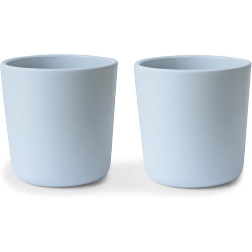 mushie Dinnerware Cups For Kids | Made in Denmark, Set of 2 (Powder Blue)