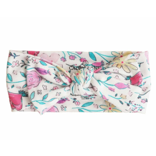 Paris Petals Knit Large Bow Headwrap