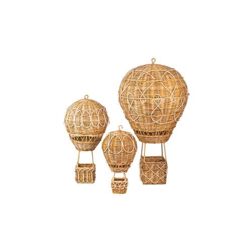 Juliska Provence Rattan Whitewash Hot Air Balloon