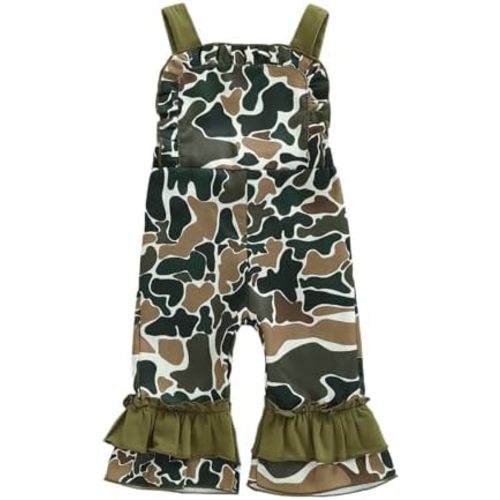 Toddler Baby Girl Clothes Infant Mallard Duck Romper Long Sleeve Camouflage Jumpsuit Overalls Cute Hunting Outfit