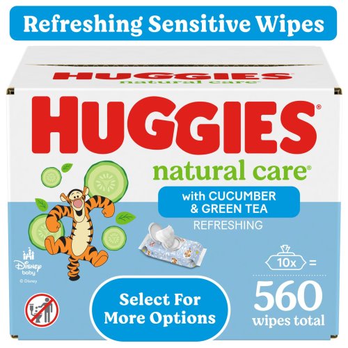 Huggies Natural Care Refreshing Baby Wipes, Scented, 10 Pack, 560 Total Ct (Select for More Options)