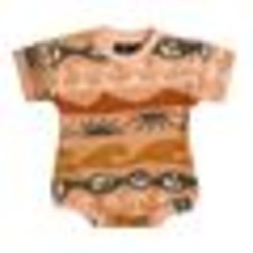 Brown Baja Tide Bubble Romper