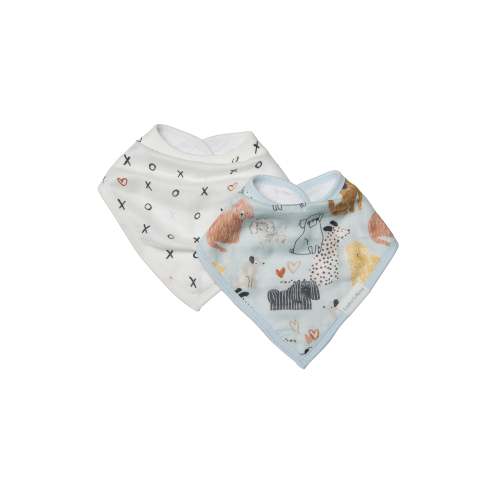 Bandana Bib Set - 2 Pack - Honey Puppies