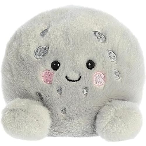 Aurora® Adorable Palm Pals™ Celene Moon™ Stuffed Animal - Pocket-Sized Play - Collectable Fun - Gray 5 Inches