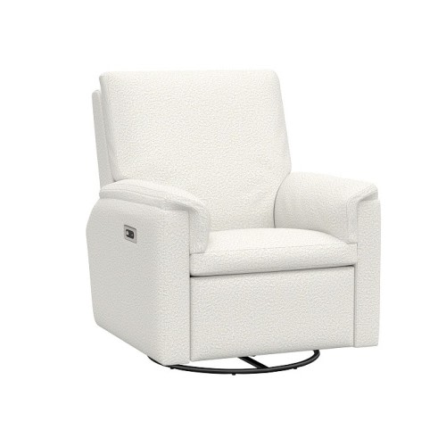 Dream Power Swivel Glider & Recliner, Performance Brushed Boucle, Ivory