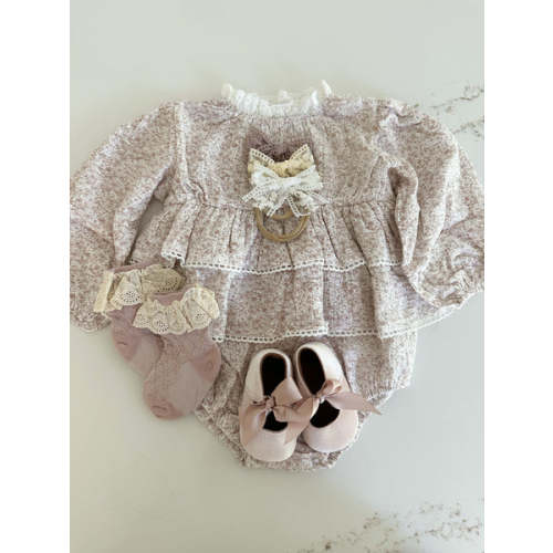 Blush Rose Ruffled Romper