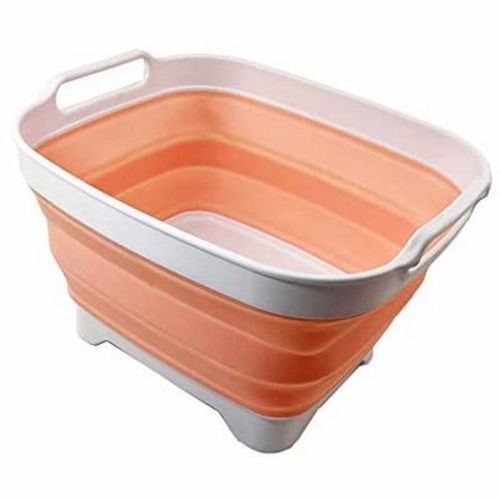 SAMMART 7.5L (2 Gallons) Collapsible Dishpan with Draining Plug