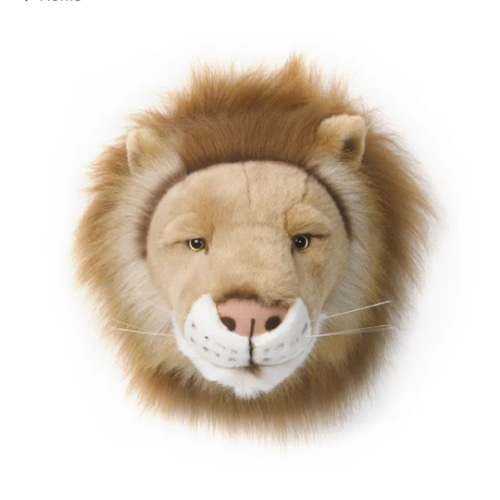 Lion Head Wall Mount | Light brown
