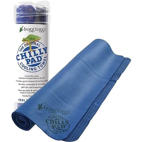 FROGG TOGGS Chilly Pad, Instant Cooling Towel, Long Lasting, Reusable, Sports and Outdoors Neck Towel 33x13