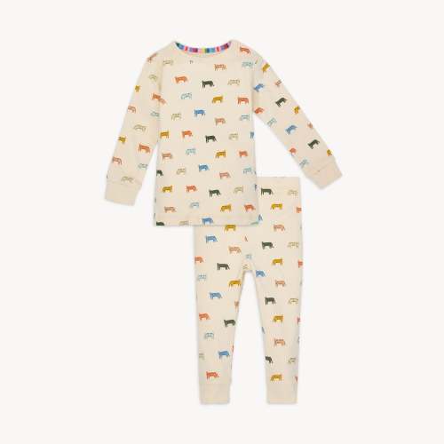 le tigre organic cotton magnetic no drama pajama long sleeve set – Magnetic Me