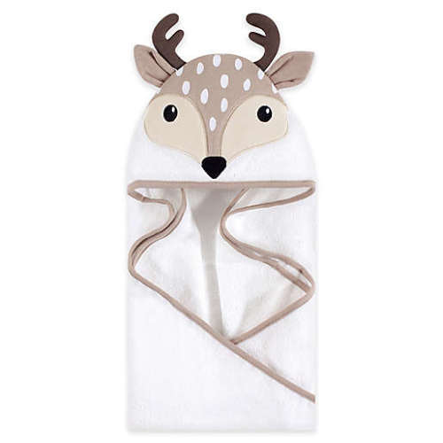Little Fawn Hooded Bath Towel in WhiteLittle Fawn Hooded Bath Towel in White