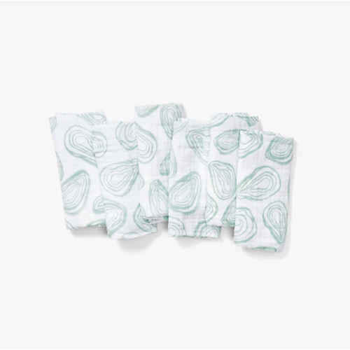 Burp Cloth Set - Oyster in Agave | Lewis