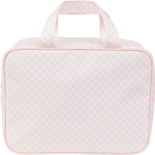 The Take It Tote, Pink Gingham - Apple of My Isla | Maisonette