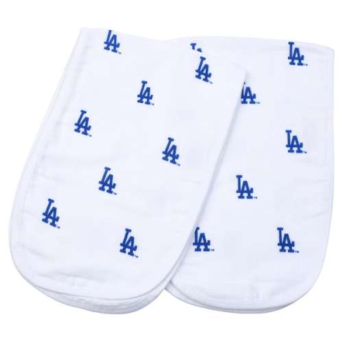 Infant Los Angeles Dodgers Three Little Anchors 2-Pack Muslin Burp Cloth Set