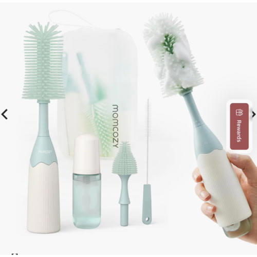Momcozy Innovative Push-Press Design Bottle Brush Kit