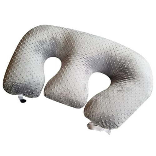 Twin Z The Pillow - Grey - 6 uses in 1 Twin Pillow ! Breastfeeding, Bottlefeeding, Tummy Time, Reflux, Support and Pregnancy Pillow! Cuddle Grey DOTS
