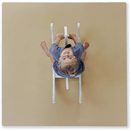 Toddlekind Solid Color Foam Play Mat 4x4 Baby Playmat. Stylish, Non-Toxic, Odorless, Plain Design Puzzle Play Mat 0m+ (Beige)