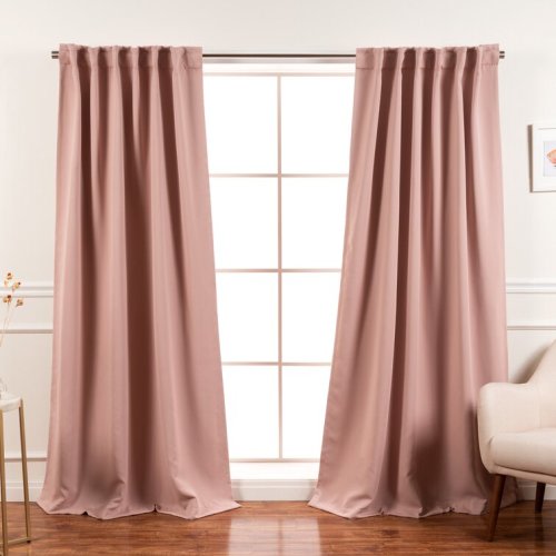 Bantam Solid Blackout Thermal Rod Pocket Curtain Panels