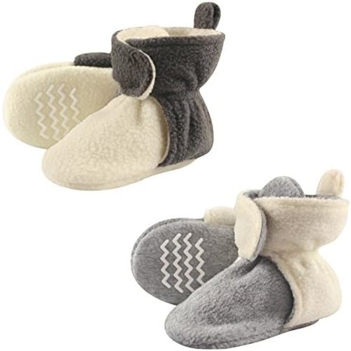 Hudson Baby Unisex-Child Cozy Fleece Booties Winter Accessory Set