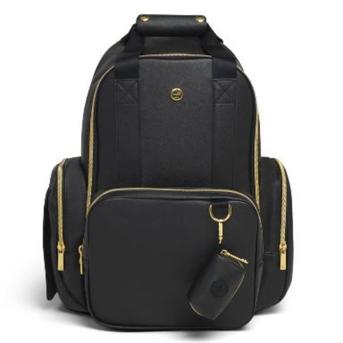 Huggies Signature Pack Diaper Bag - Black Leather