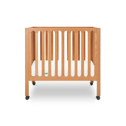Newton Galileo Mini Crib with Newton Mattress - Chestnut