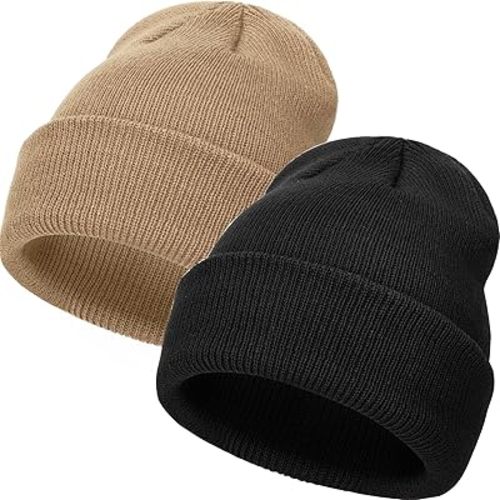 2 Packs Baby Boy Girl Beanie Toddler Girls Winter Hats Infant Knitted Hats Knit Caps Kids Winter Hat for Boys Girls