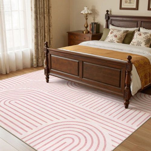 Bungalow Rose Machine Washable Rainbow Striped Rug, Modern Farmhouse Decor, Soft Non-Slip Carpet for Bedroom, Nursery, and Living Room & Reviews | Wayfair