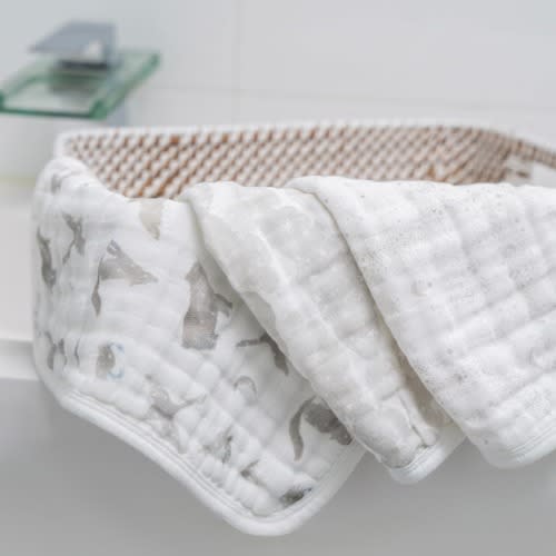 Organic Cotton Muslin Washcloths 3 Pack in map the stars | aden + anais