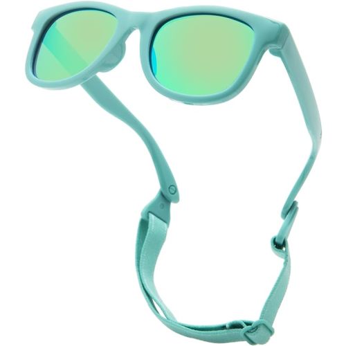 COASION Bendable Flexible Polarized Newborn Baby Sunglasses with Strap for Infant Boys Girls Age 0-12 Months CA8042