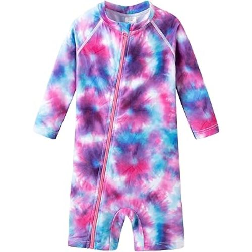 UMELOK Baby Girl Swimsuit Infant Rash Guard Swimwear UPF 50+ Sun Protection Bathing Suit