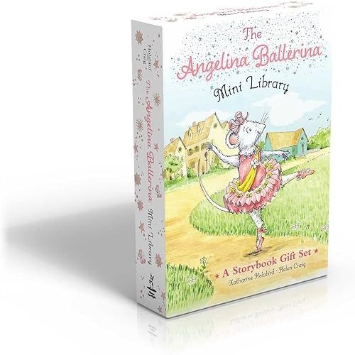 The Angelina Ballerina Mini Library (Boxed Set): Meet Angelina Ballerina; Angelina Loves; Angelina Ballerina at Ballet School; Angelina Ballerina Dresses Up Hardcover – Picture Book, December 13, 2022