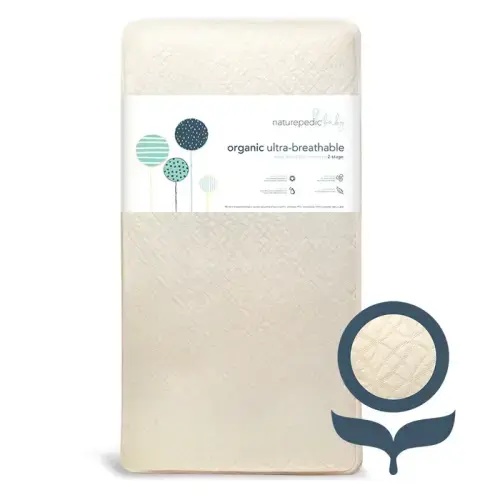 Naturepedic | Organic Breathable Ultra Baby Crib Mattress (2-Stage) --Innerspring