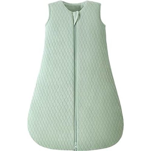 Yoofoss Baby Sleep Sack 6-12 Months TOG 2.5 Winter Baby Wearable Blanket, 100% Organic Cotton Infant Toddler Sleeping Sack 2-Way Zipper Warm Quilted Sleep Sack