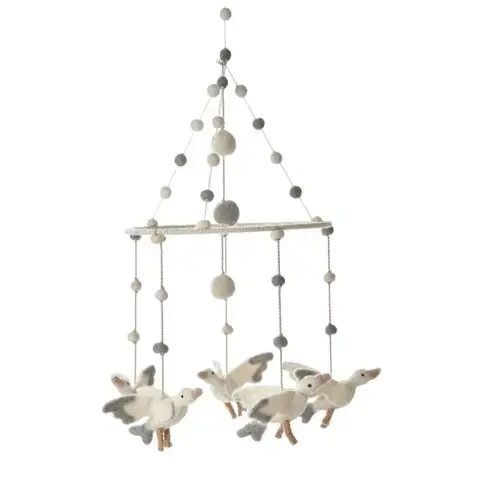 Wool Stork Mobile