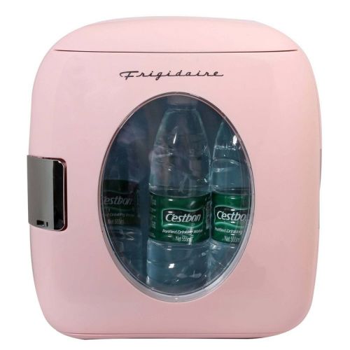 Frigidaire 12 Can Retro Beverage Countertop Mini Refrigerator Pink: Portable, Thermoelectric, ETL Listed, 180-Day Warranty