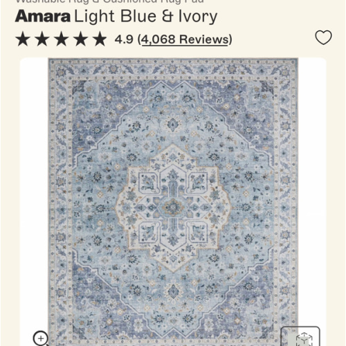 Amara - Light Blue/Ivory
