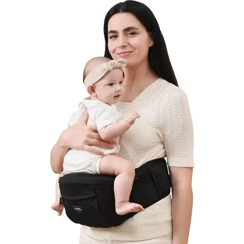 SUNVENO Hip Seat Baby Carrier with CPSC-Certification for 7-45lbs, Ergonomic Abdominal Pressure Relief Design, Non-Slip Silicone Infant Hip Seat Surface for Newborns & Toddlers Fit for All Seasons