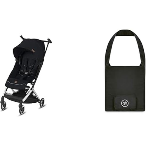 gb Pockit+ All City, Velvet Black | gb Pockit Stroller Travel Bag, Black