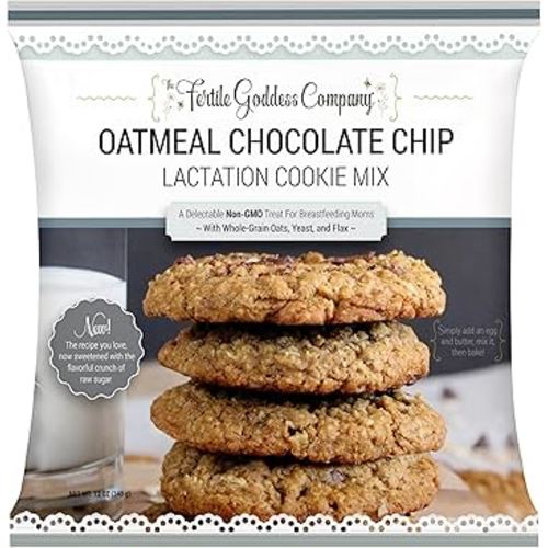 Lactation Cookie Mix with Oats, Brewer’s Yeast, and Flaxseed (Non-GMO Oatmeal Dark Chocolate Chip)