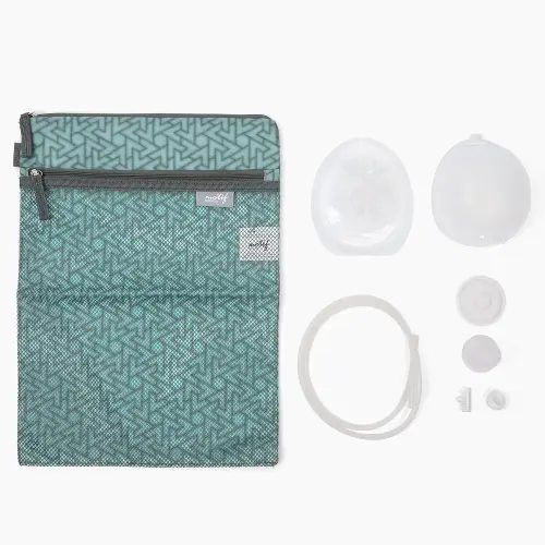 Motif Medical Breast Milk Collector Cups for Luna & Duo Breast Pump - Hands-Free & Portable Collection Cups for Breast Milk - Wearable Milk Collection Cups w/Storage Bag, 5 Flanges & More (5 oz)
