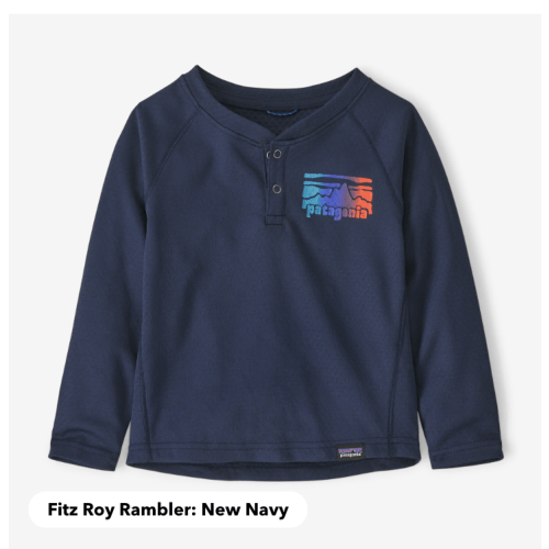 Patagonia Baby Capilene® Midweight Baselayer Henley Shirt