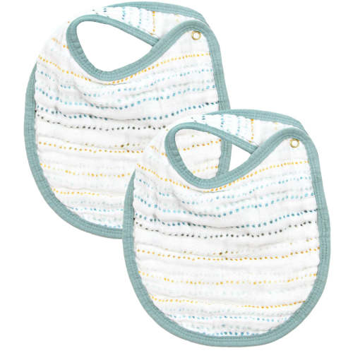 Lou Lou & Company Pattern Cloud Muslin Bib 2 Pack – Twinkle Twinkle Little One