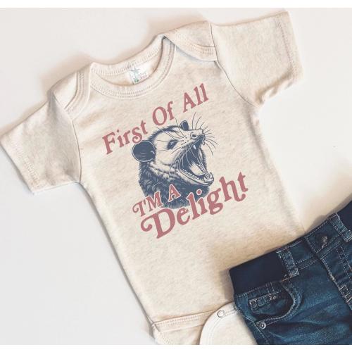 Possum Baby Tee Bodysuit, Fun Animal Baby Bodysuit, Country Baby Tee, Country Possum Baby, Baby Shower, Country Baby, Funny Animal TEE Baby