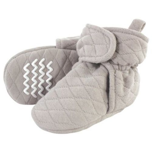 Hudson Baby Baby And Toddler Quilted Booties, Gray, 0-6 Months