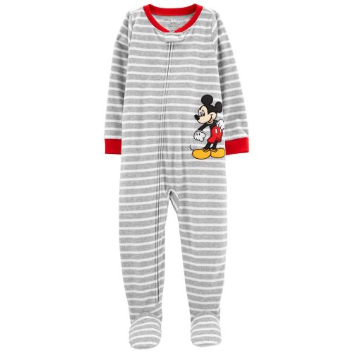 Baby 1-Piece Mickey Mouse Fleece Footie Pajamas