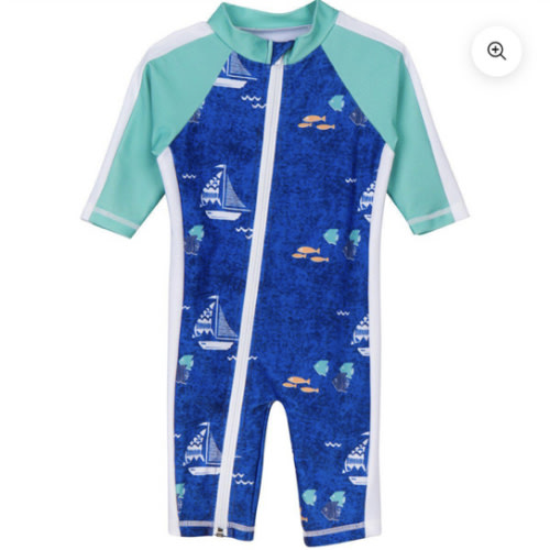 Sunsuit - Long Sleeve Romper Swimsuit | "Captain Kid"