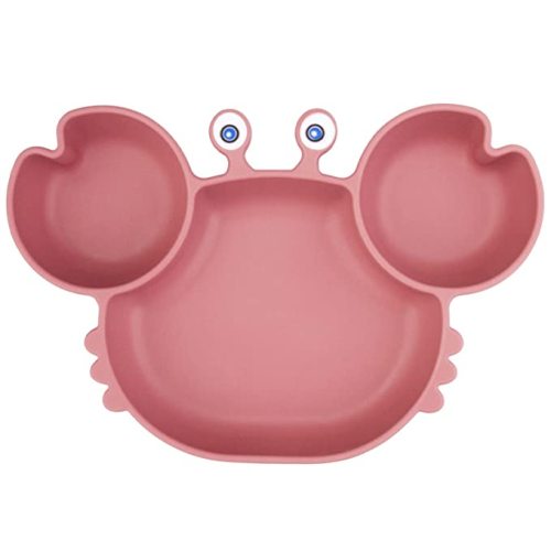 Amazon.com: Silicone Suction Plate for Toddlers - Self Feeding Training Divided Plate Dish and Bowl for Baby and Toddler, Fits for Most Highchairs Trays, BPA Free Microwave Dishwasher Safe : Baby
