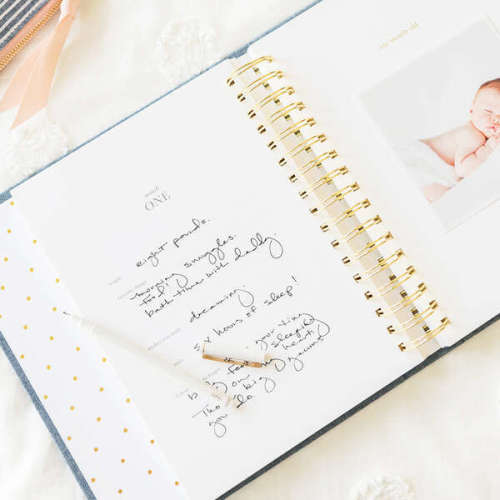 Baby Book, Flax - Sugar Paper | Maisonette