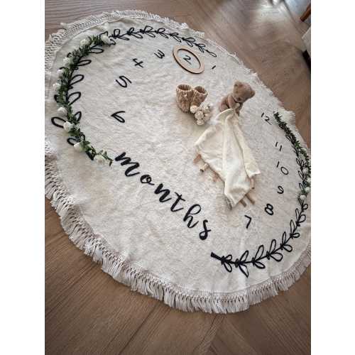 Baby Milestones Mat - Monthtly Baby Milestones - Baby Mat